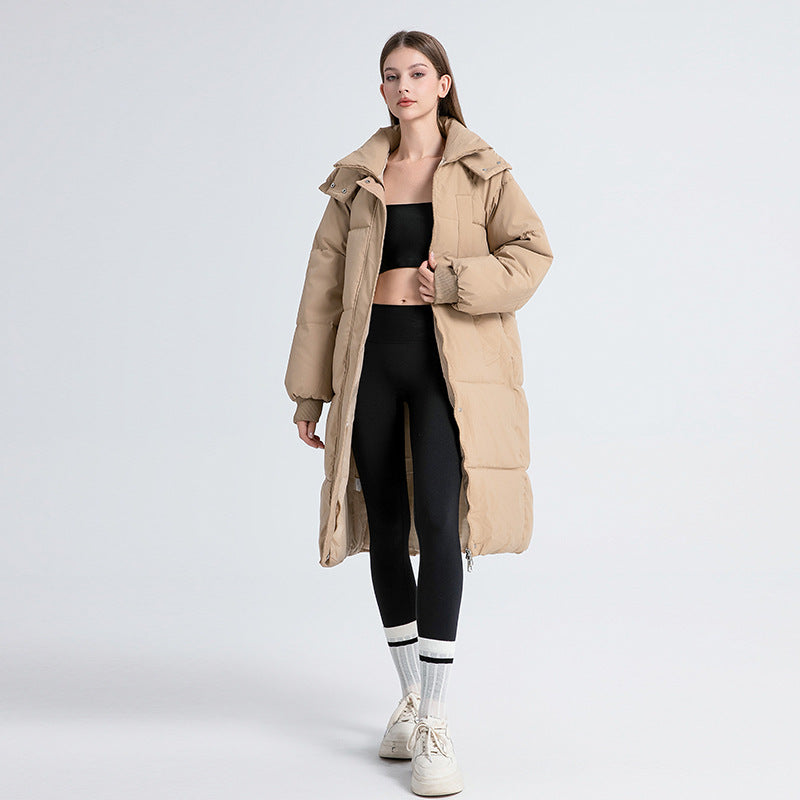Long Hooded Puffer Coat - view 7