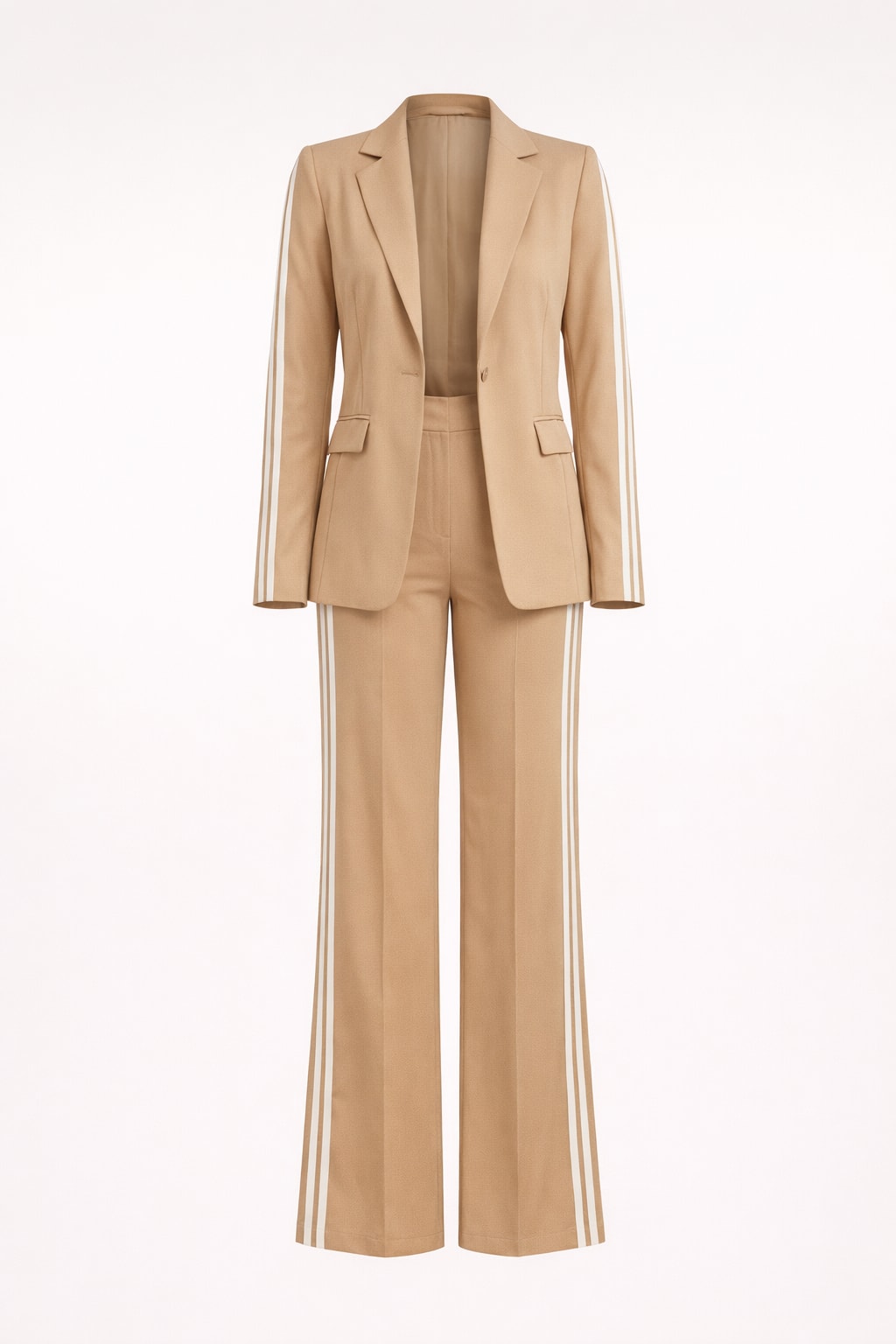 Tailored Blazer & Wide Leg Pants Set - 1