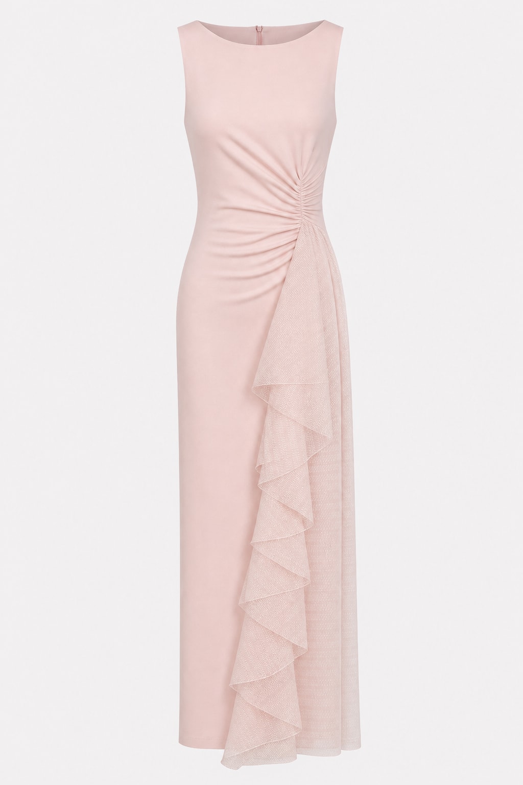 Elegant Asymmetric Pleated Dress - 1