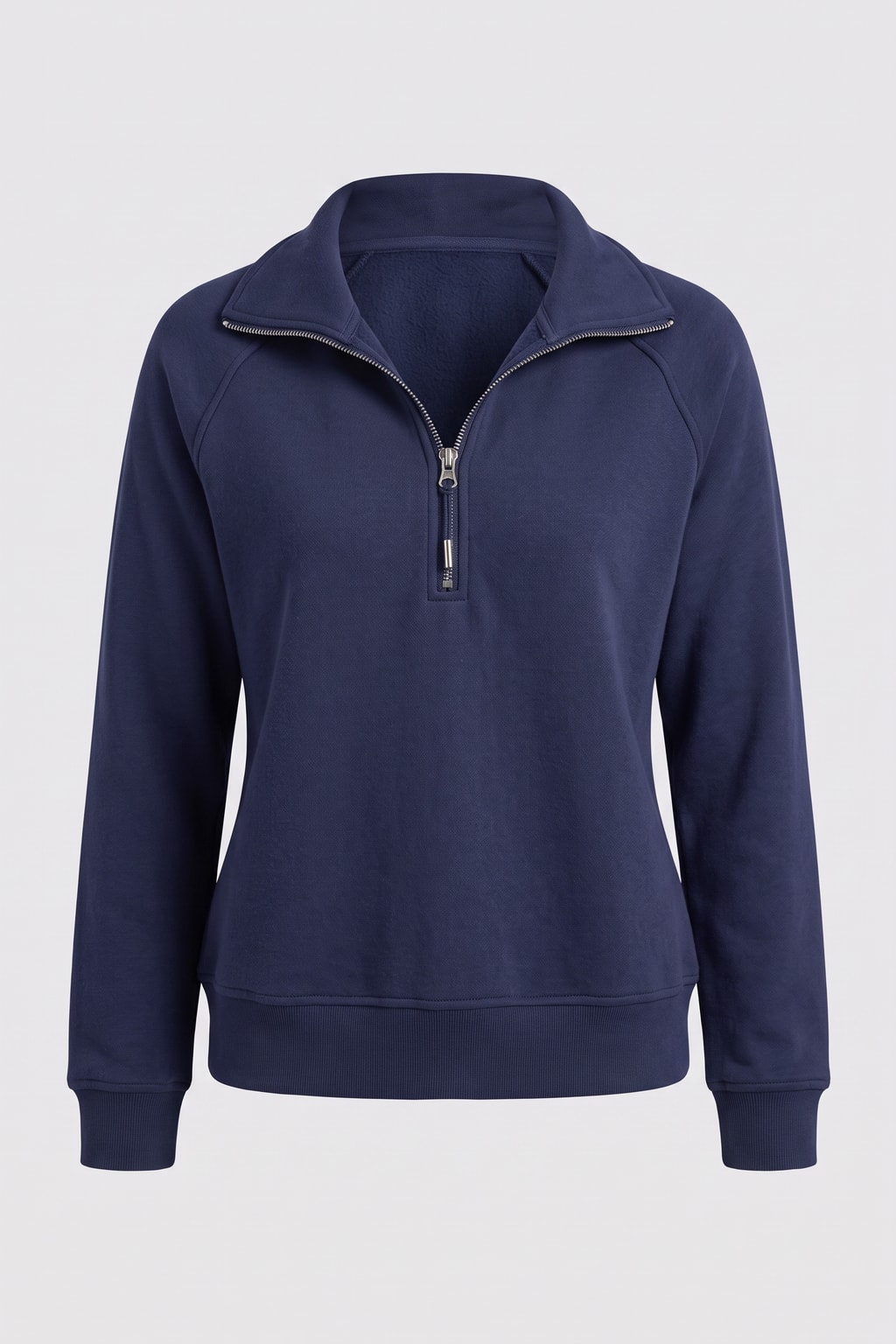 Half-Zip Mock Neck Sweatshirt - 1