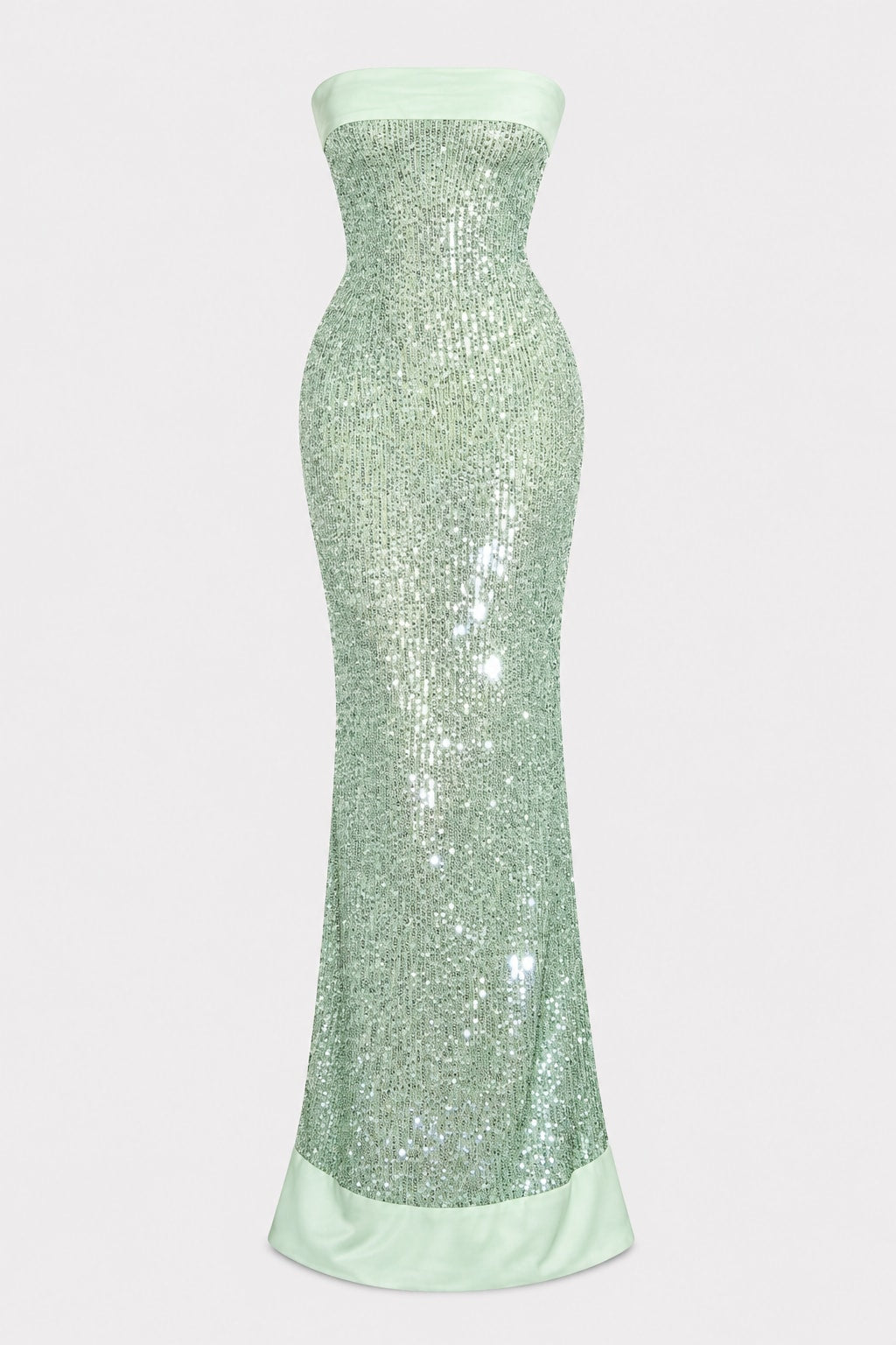 Sequin Maxi Dress Strapless Formal Gown - 1