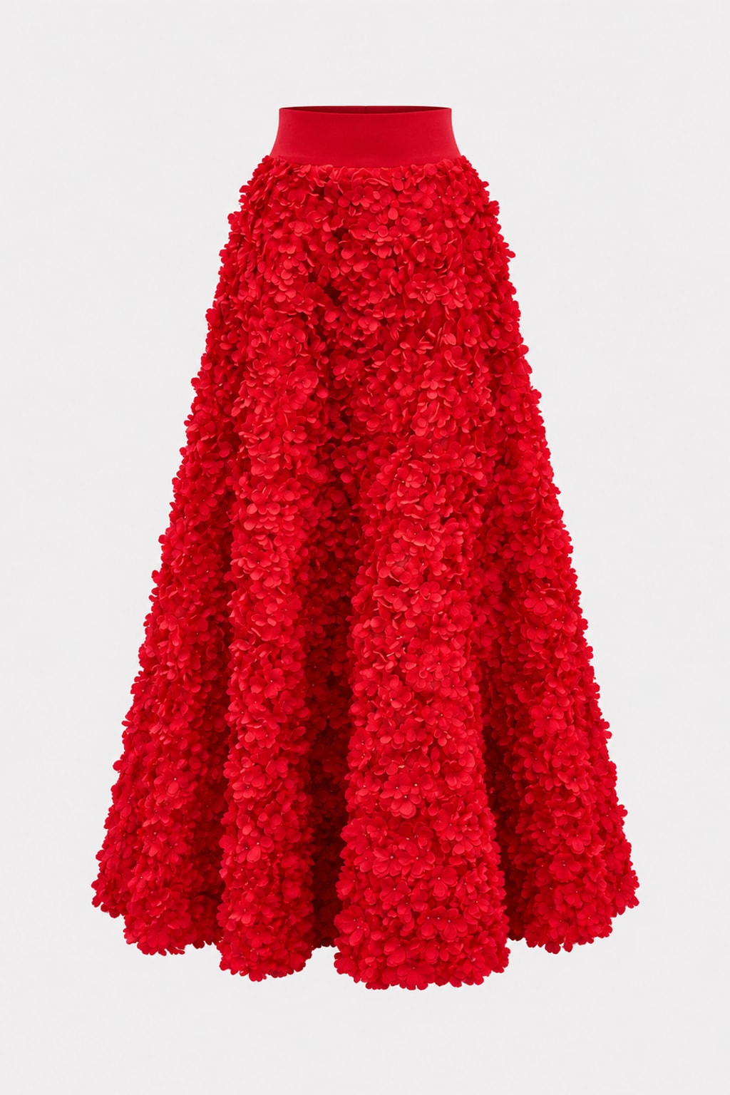 Cotton Linen Maxi Skirt High Waisted A-Line - 1