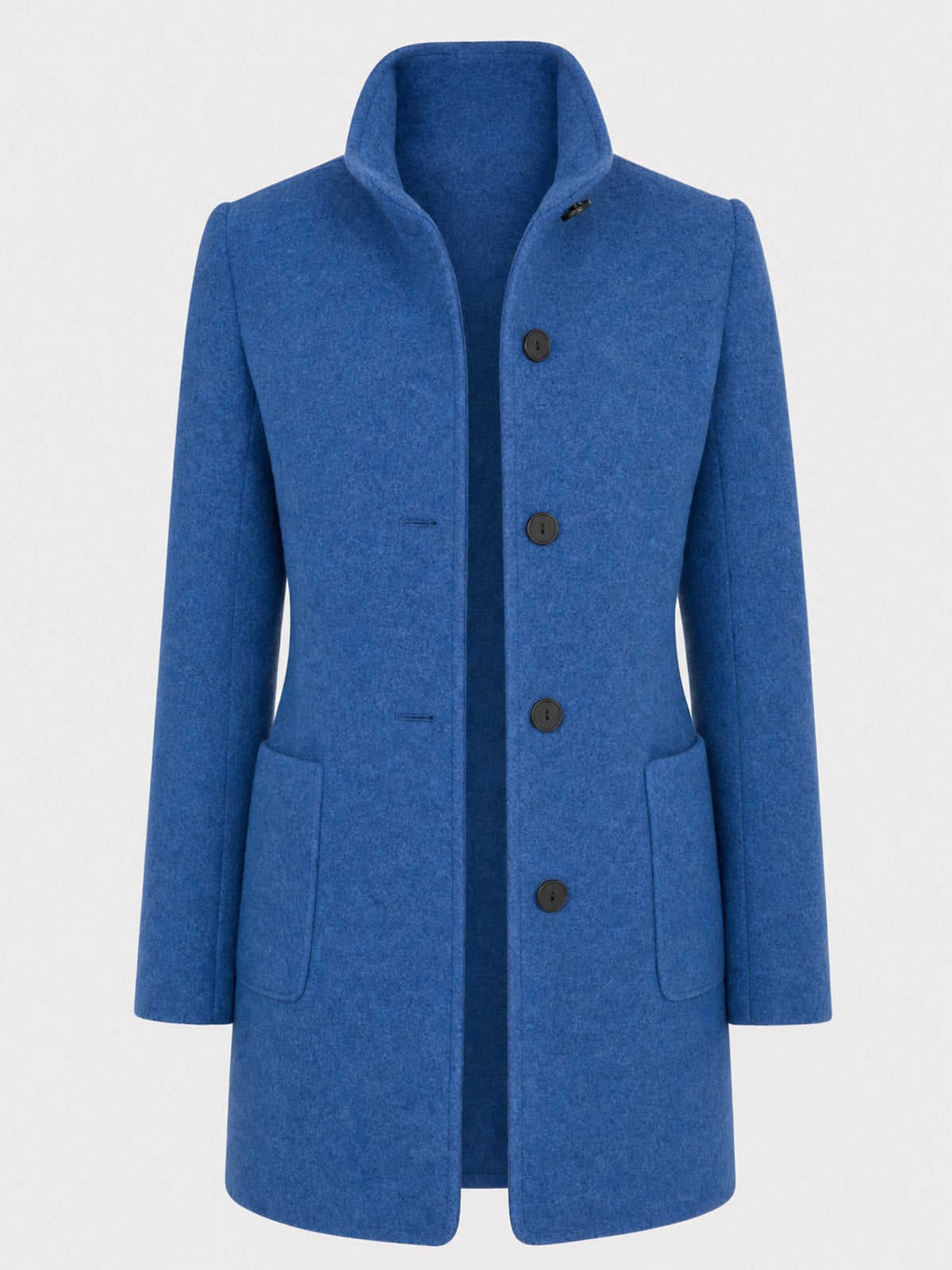 Stand-Collar Tailored Coat With Warm Everyday - 1
