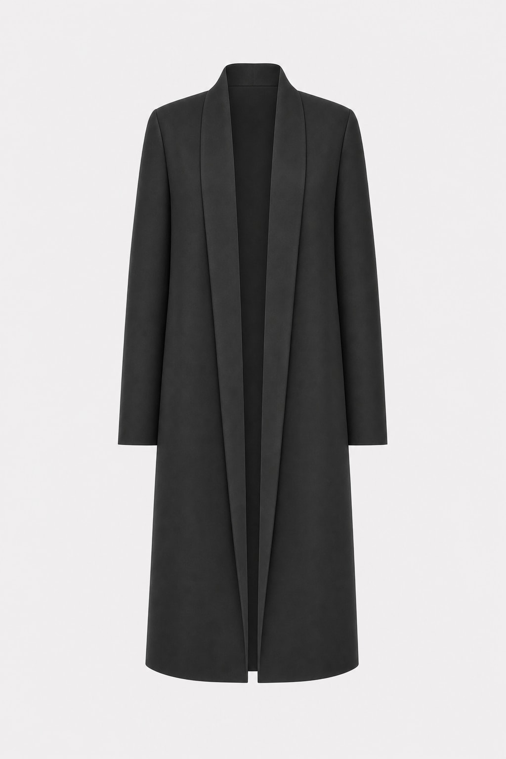 Longline Coat Flowing Open-Front Layer in Extended Sizes - 1