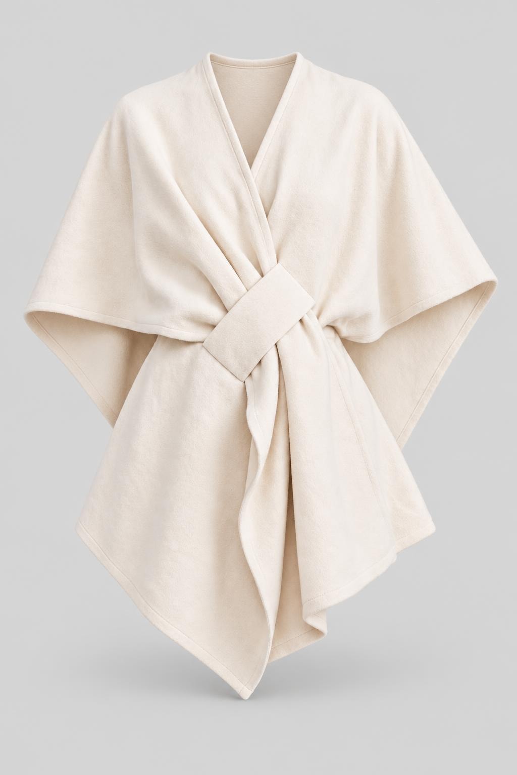 Terylene Tunic Top With Cape Sleeves - 2
