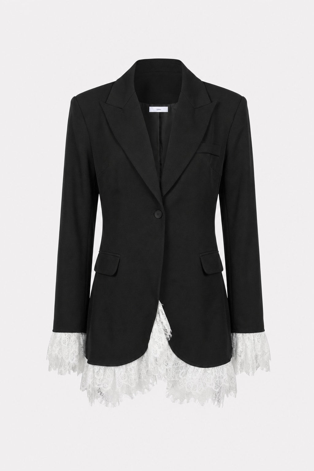 Polyamide Blazer With Structured Tailored Silhouette - 1