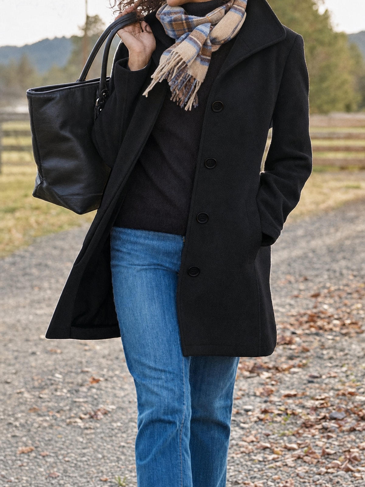 Turndown Collar Coat Tailored Fit for Cozy Everyday Wear - 6