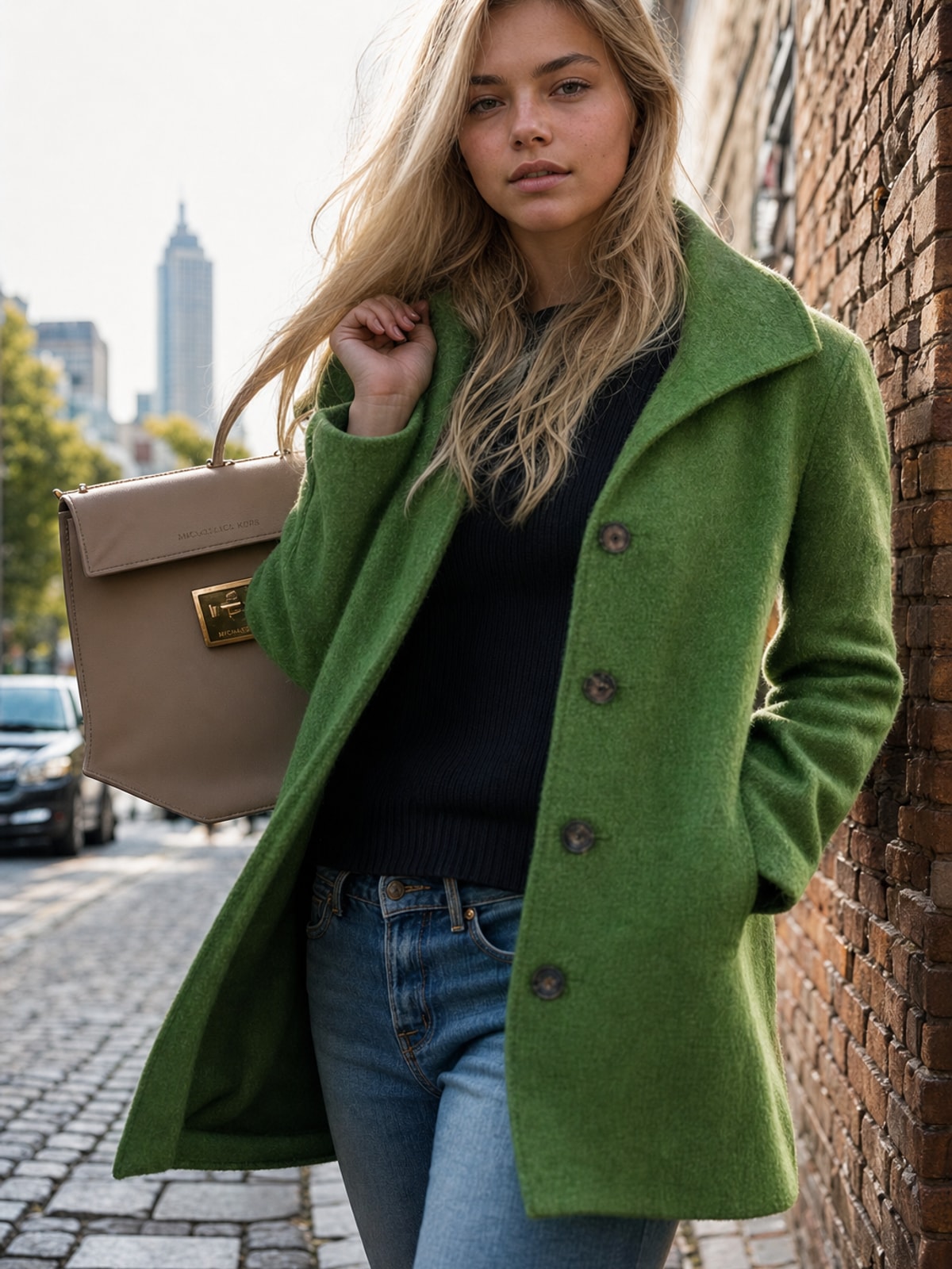 Turndown Collar Coat Tailored Fit for Cozy Everyday Wear - 5