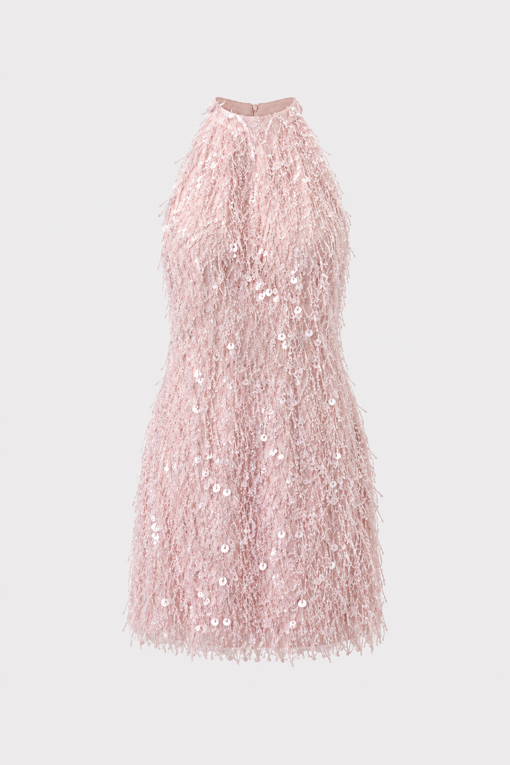Polyester Blend Dress With Backless A-Line Cut - 4