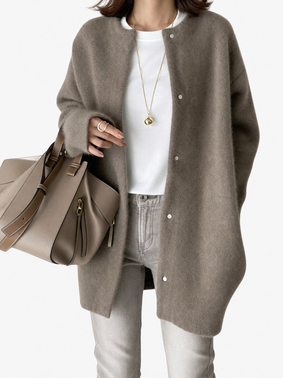 Cozy Insulated Shawl-Collar Winter Coat - 6
