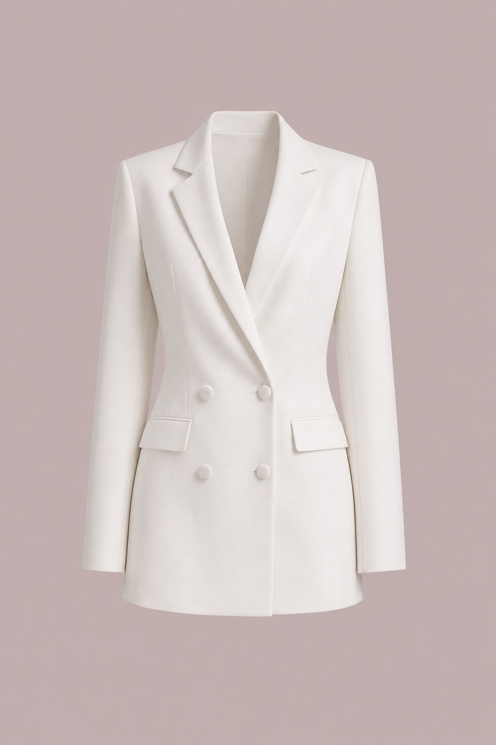 Blazer Mini Dress With Double-Breasted Front - 1