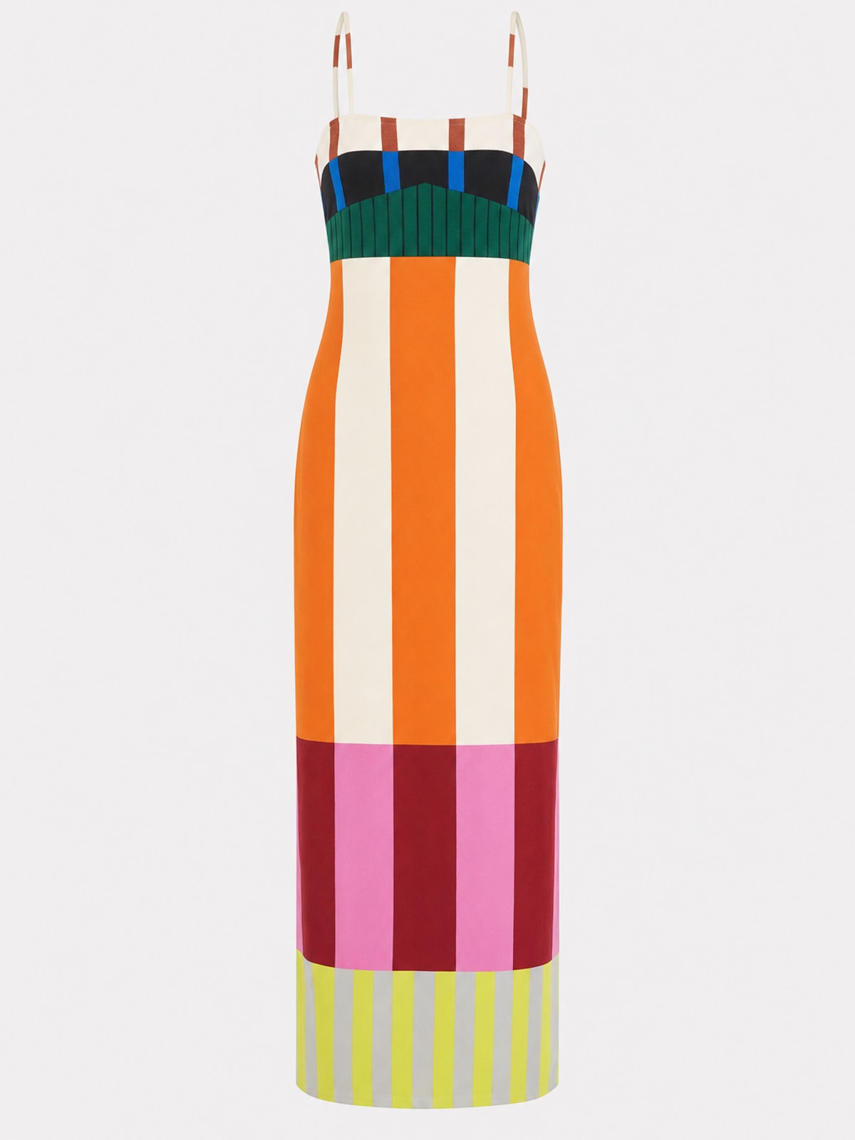 Polyester Slip Maxi Dress With Spaghetti Straps - 1