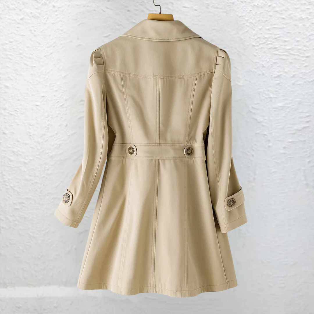 Lightweight trench collar coat - view 4