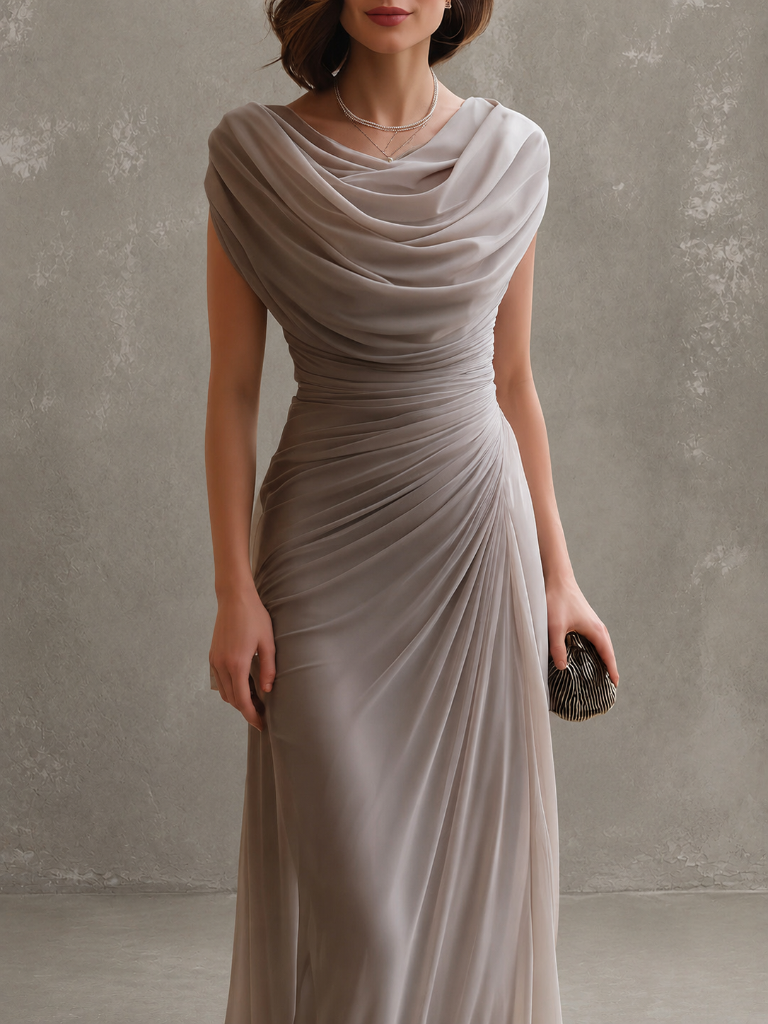 Ruched sleeveless maxi dress - view 8
