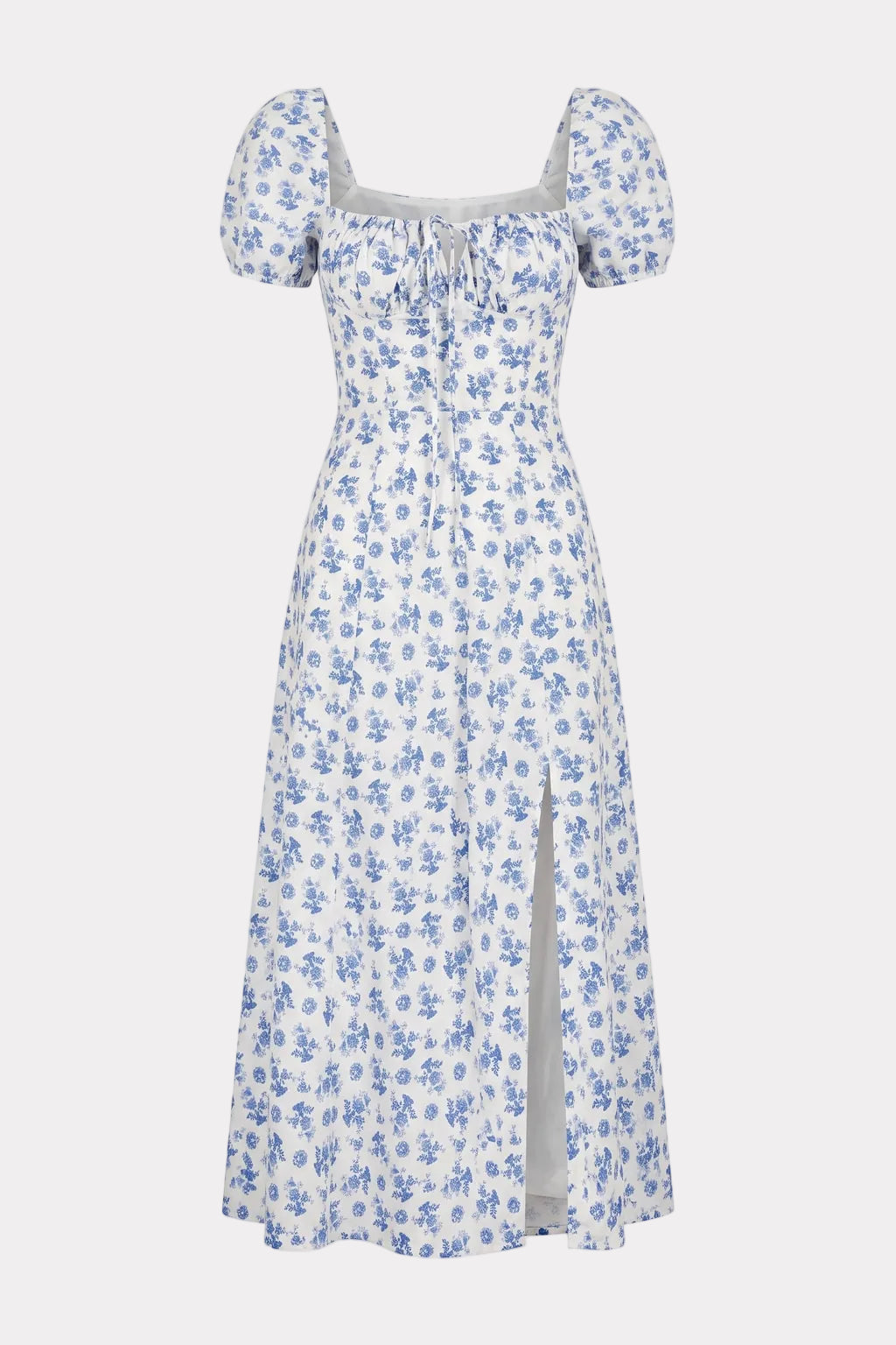Lightweight Boho Dress with Square Neckline - 1