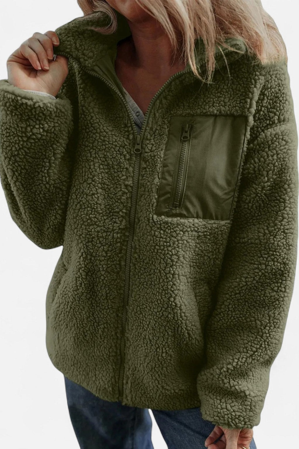 Women's Teddy Fleece Long Coat Cozy Winter Warmth - 2