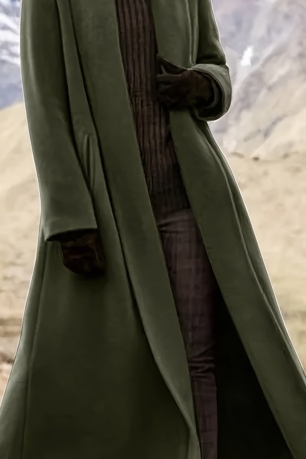 Longline Coat Flowing Open-Front Layer in Extended Sizes - 3