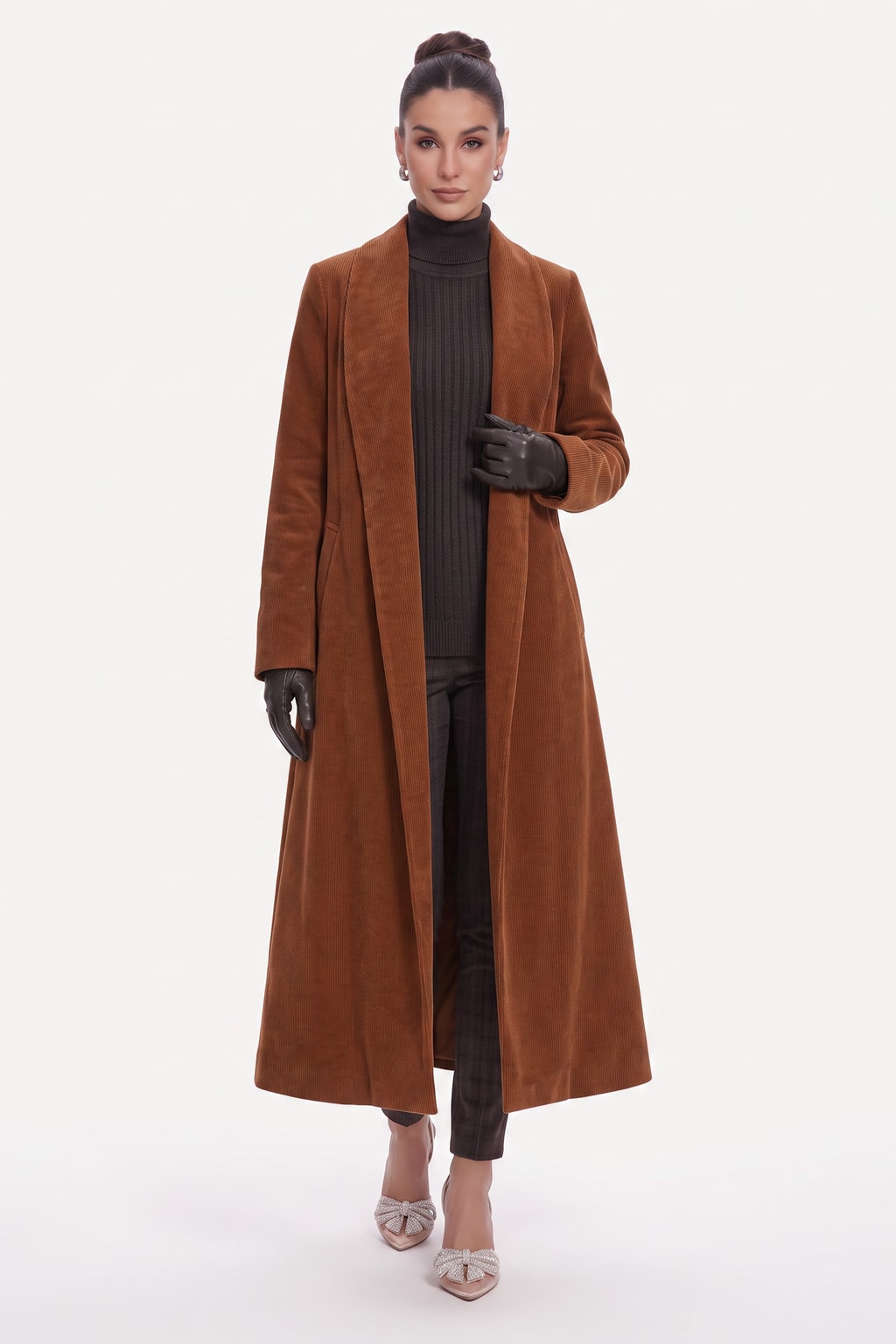 Longline Coat Flowing Open-Front Layer in Extended Sizes - 14