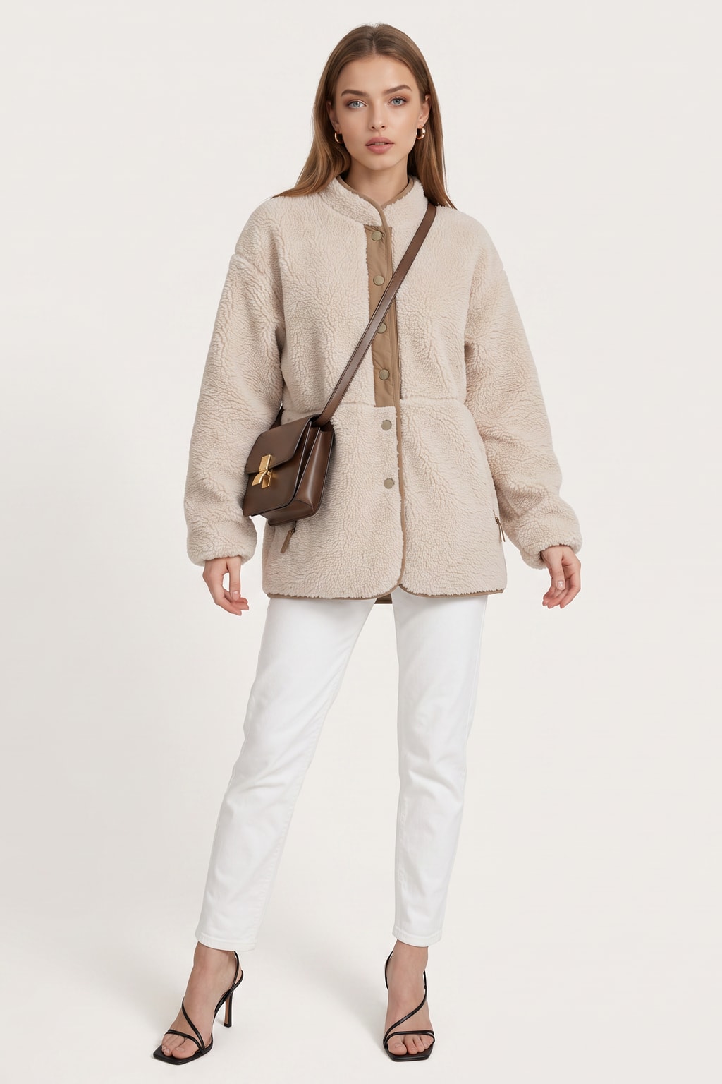 Cozy Beige Soft-Touch Jacket for Women Everyday Style - 2