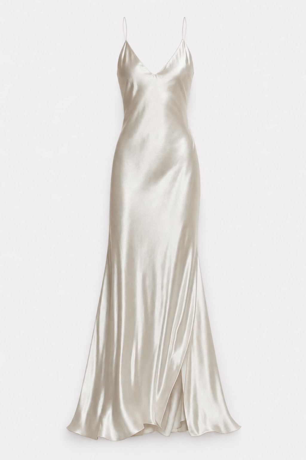 Satin Midi Dress with Relaxed Fit - 1