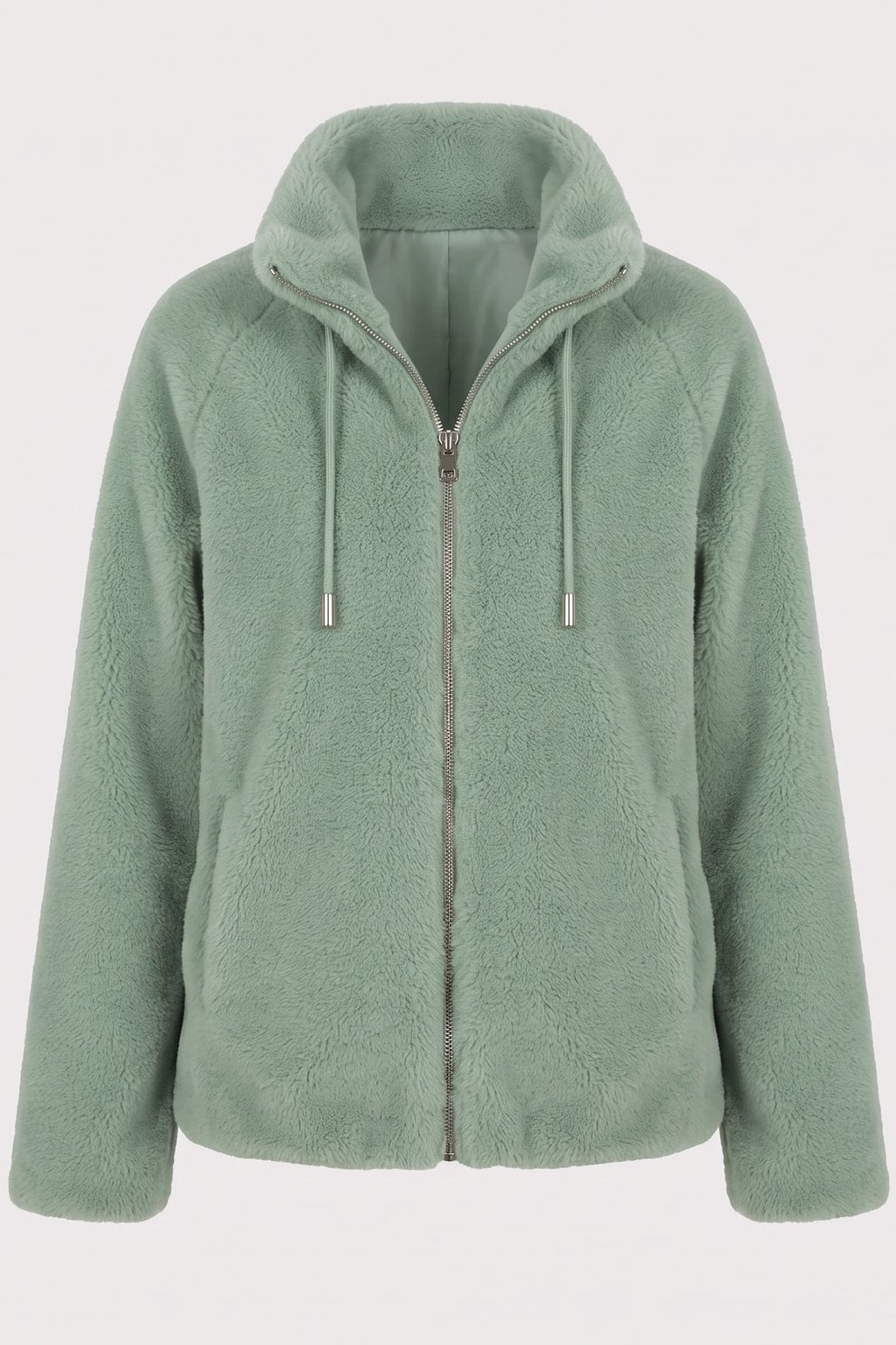 Full-Zip Cozy Coat With Soft Warmth & Side Pockets - 1