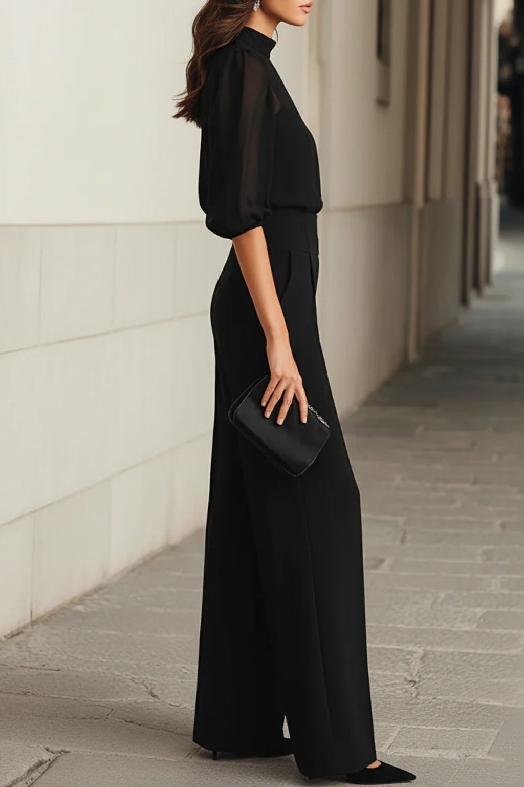 Three-Piece Wide-Leg Pant Set - 6