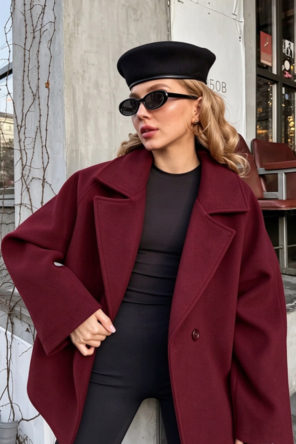 Polyester Jacket Cropped Tie-Waist Style - 2