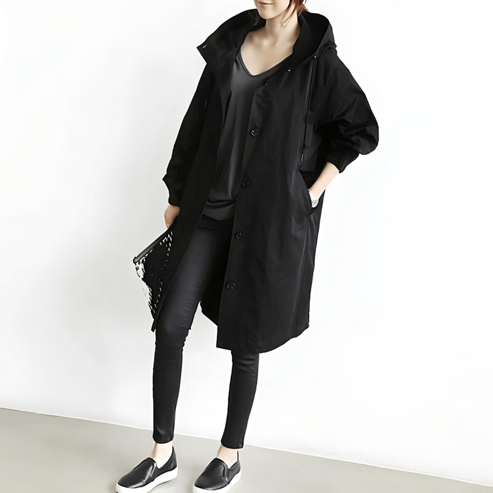 Lightweight hooded jacket with relaxed fit - view 4