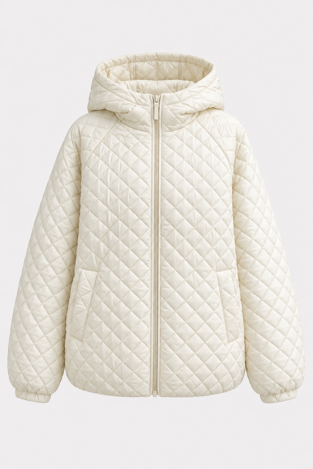 Cotton Padded Jacket Hooded Quilted Casual Outerwear - 1