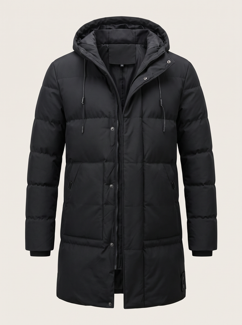Longline Hooded Padded Coat