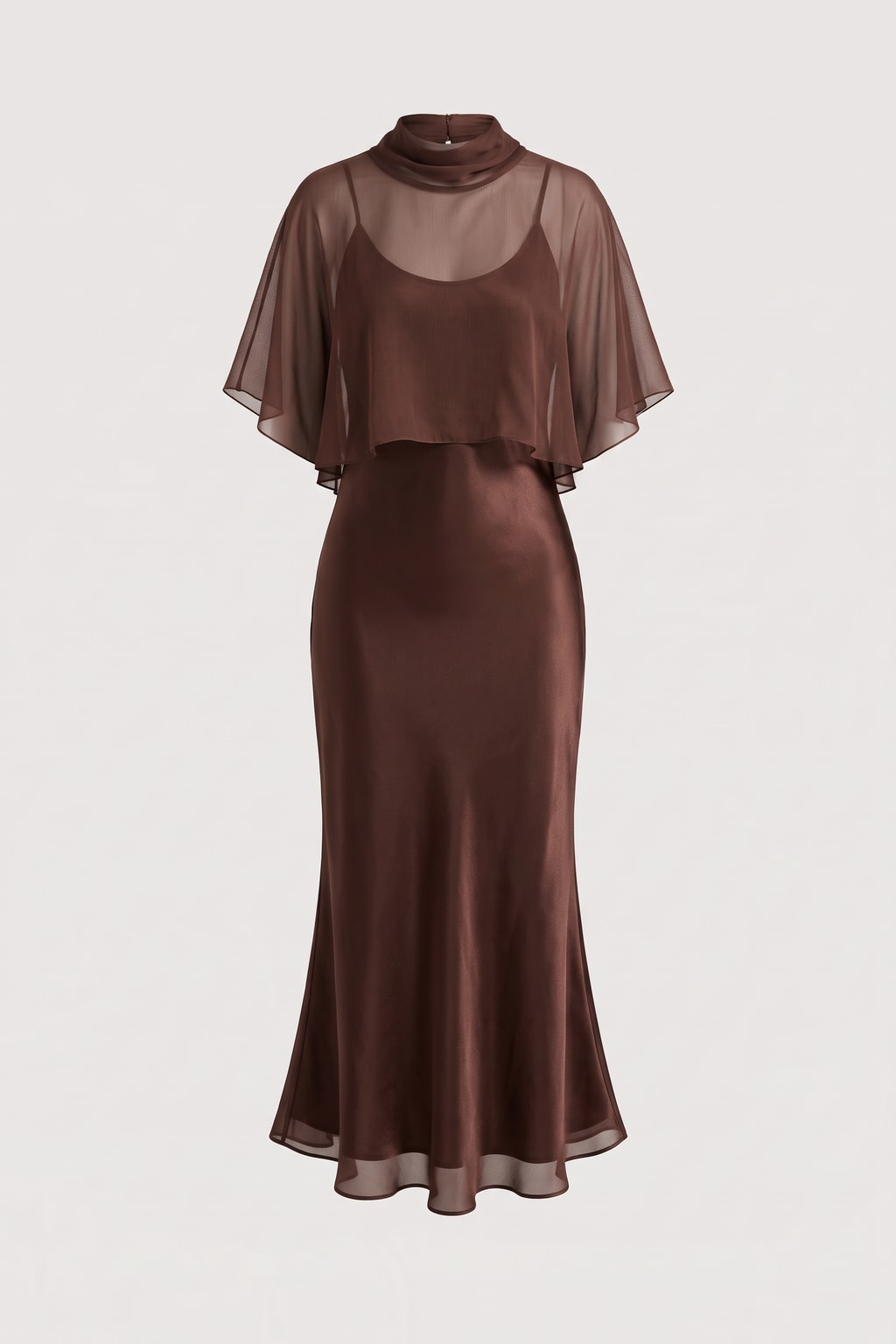 Polyester Draped Maxi Dress With Spaghetti Straps - 1