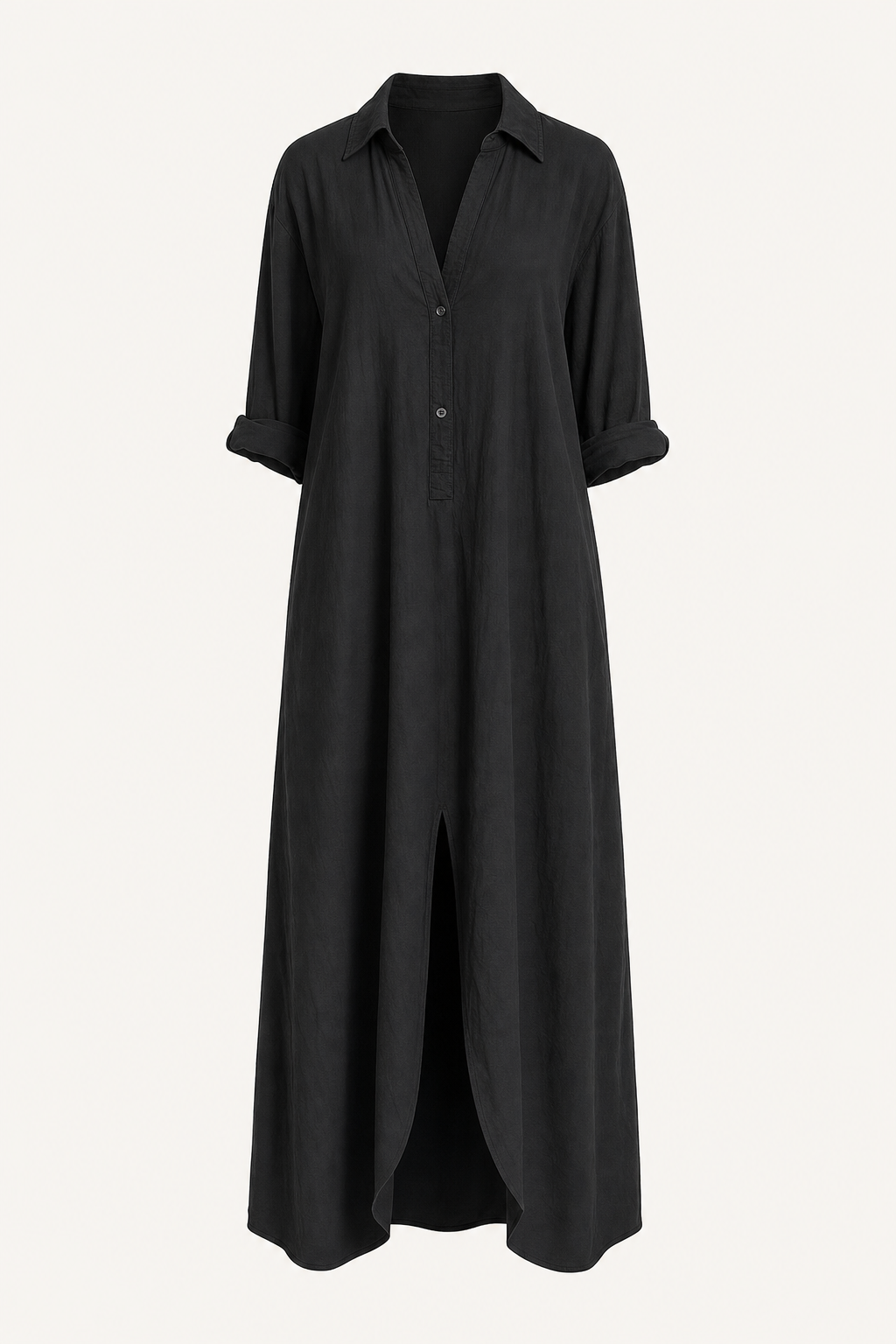 Flowy Button-Front Maxi Dress in Three Colors