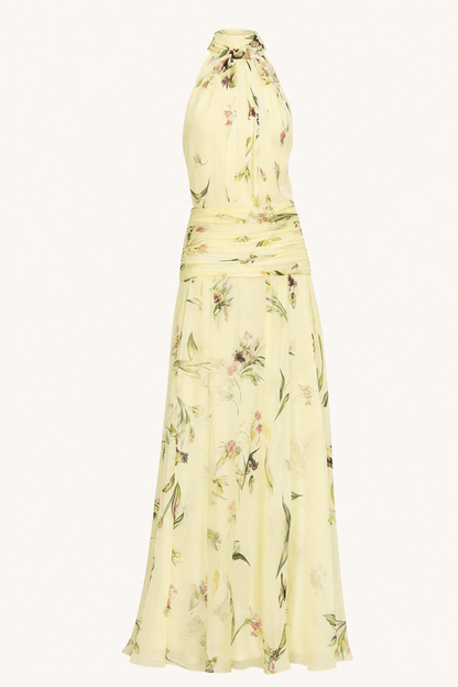Off-Shoulder Floral Midi Dress