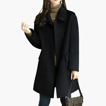 Double-Breasted Formal Coat, Tailored Fit - view 4
