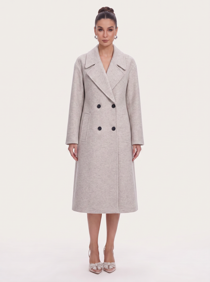 Double-Breasted Blend Overcoat in Six Colors - view 7