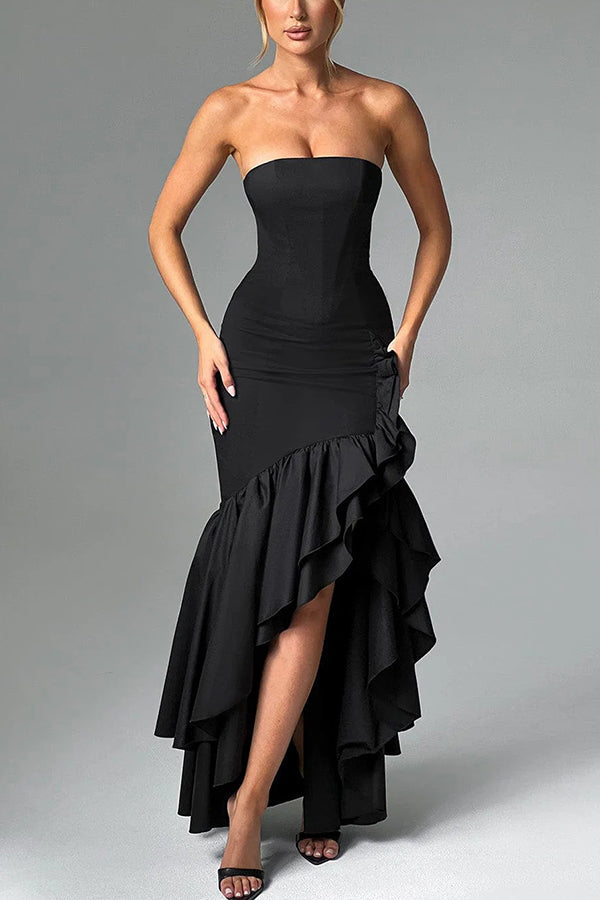 Off-Shoulder Slim Fit Maxi Dress - view 2