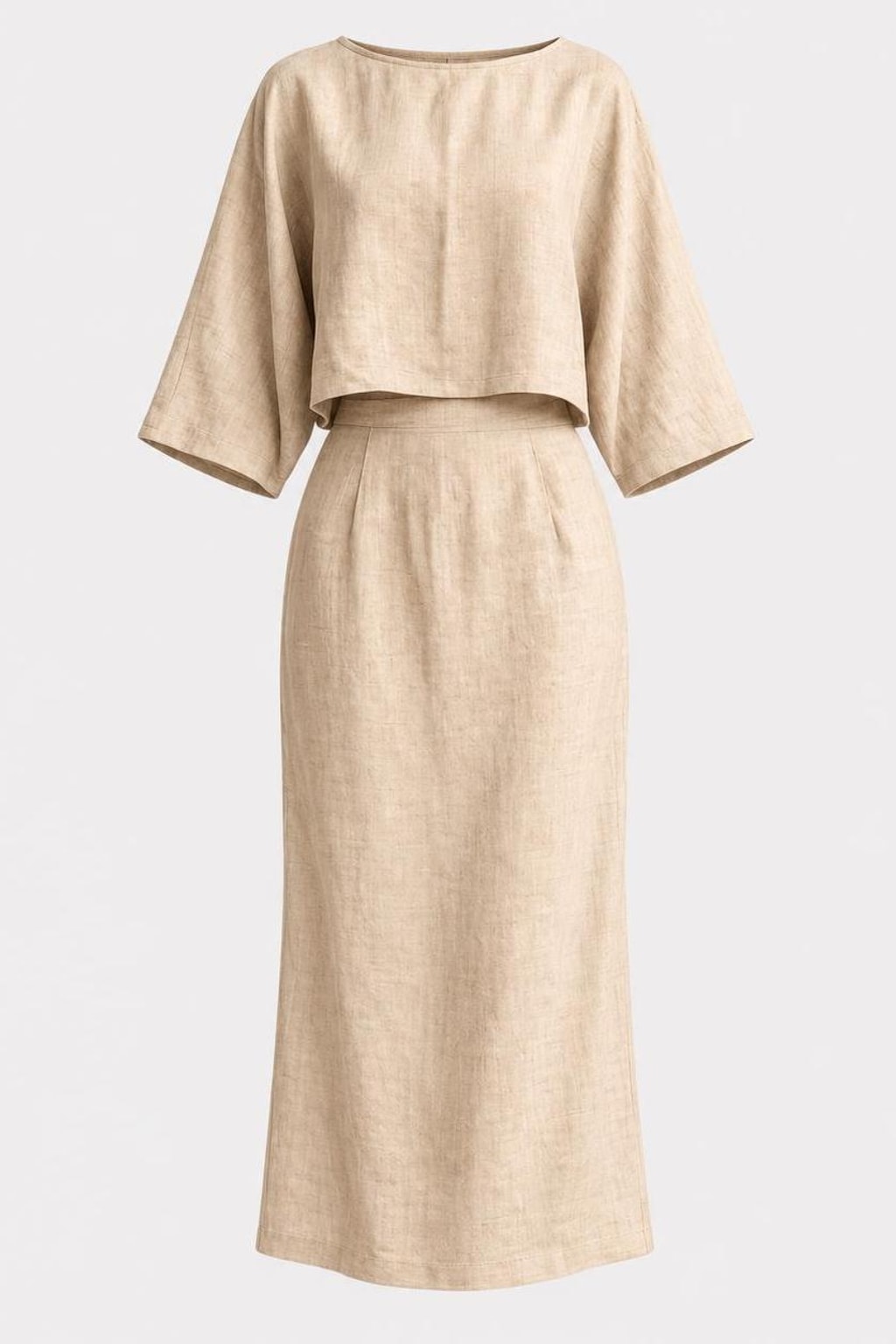 Polyester Two Piece Set With Round Neck - 1