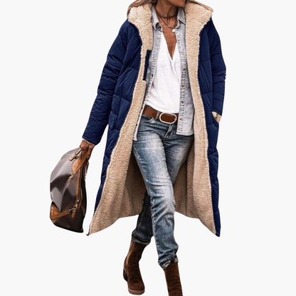 Long reversible tailored coat - view 4