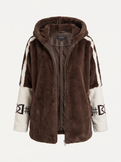 Oversized Faux Fur Hooded Winter Coat