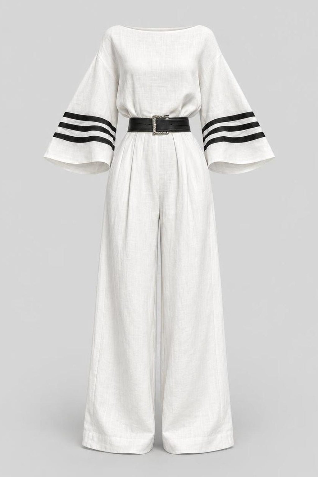 Blend Jumpsuit With Boat Neck - 1