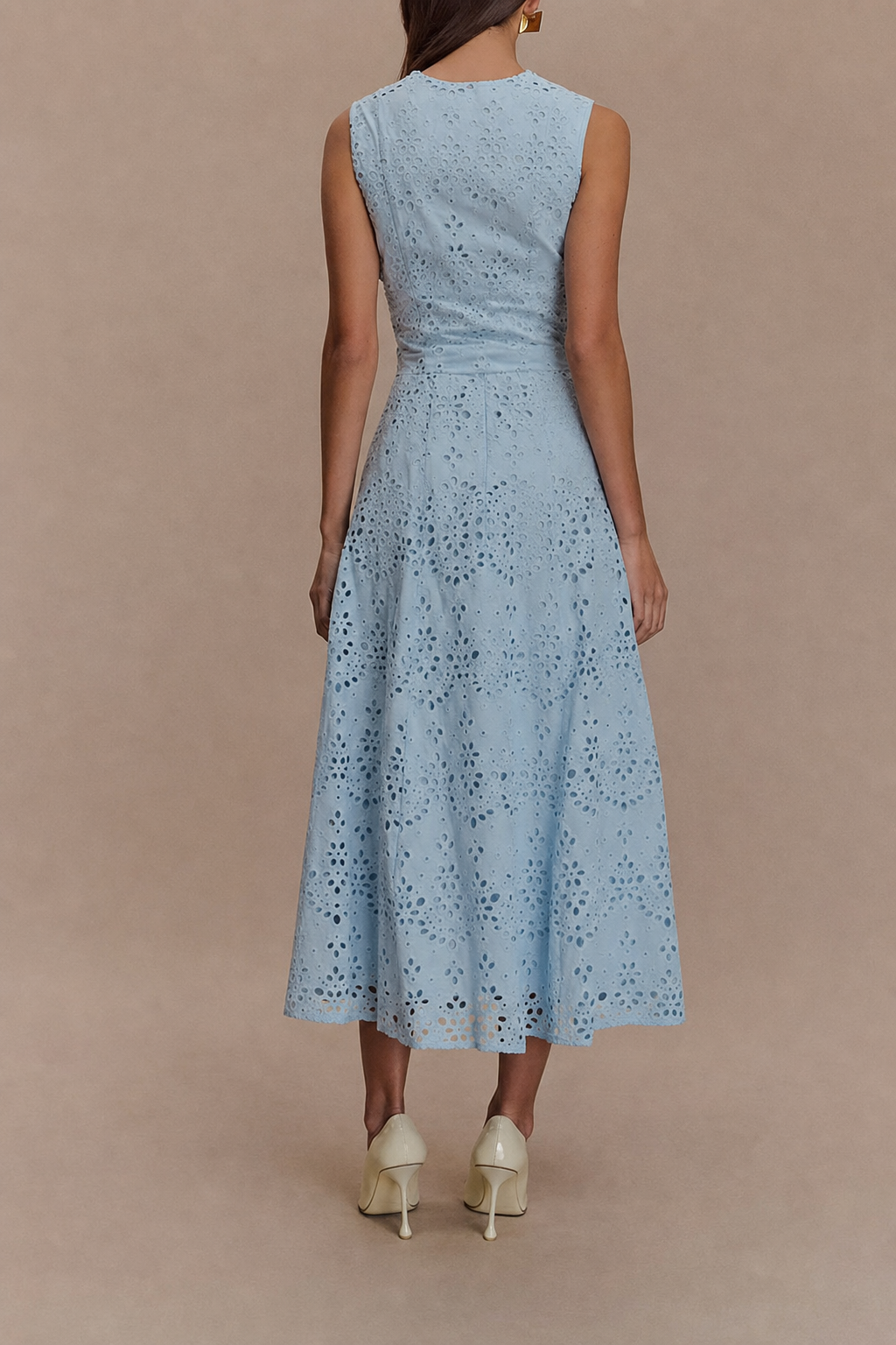 Lace V-Neck Two-Piece Midi Set - view 4