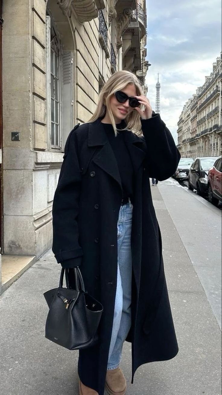 Oversized Double-Breasted Belted Trench Coat - view 8