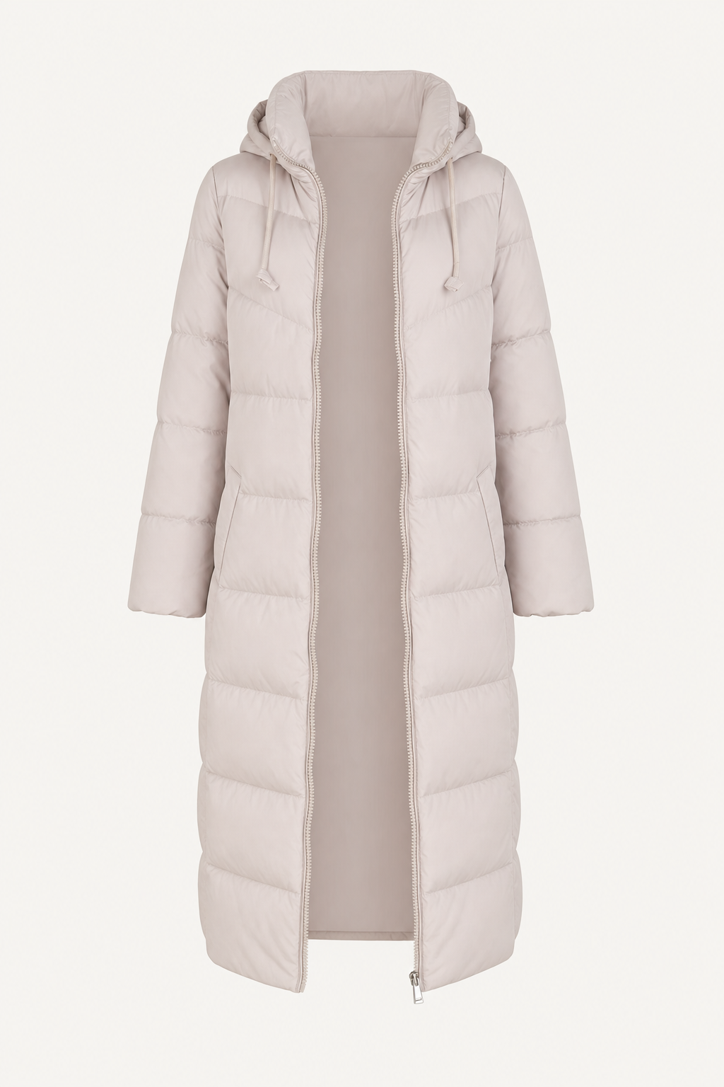 Cotton Padded Hooded Winter Coat, Slim Fit