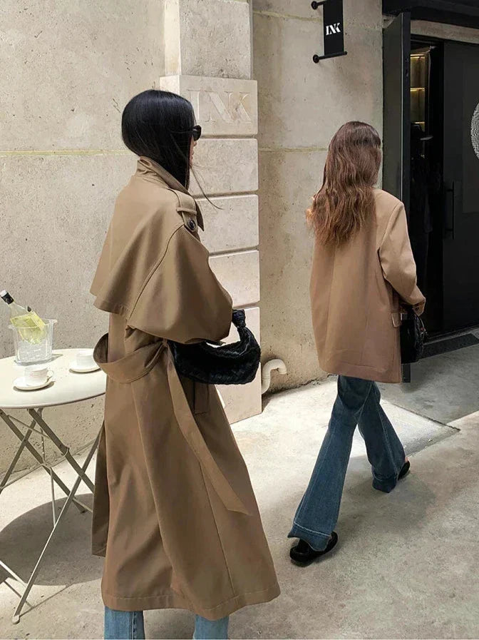 Oversized Polyester Trench Coat - view 5