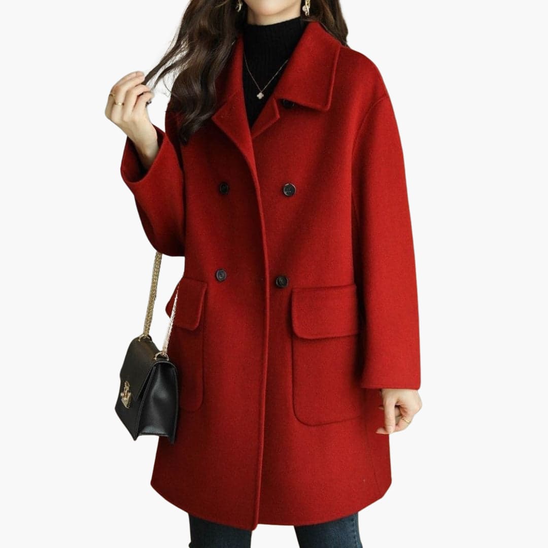 Double-Breasted Formal Coat, Tailored Fit - view 5
