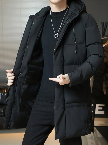 Longline Hooded Padded Coat - view 4