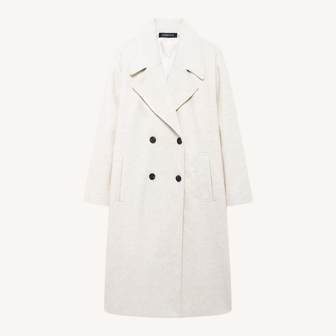 Double-Breasted Blend Overcoat in Six Colors - view 9