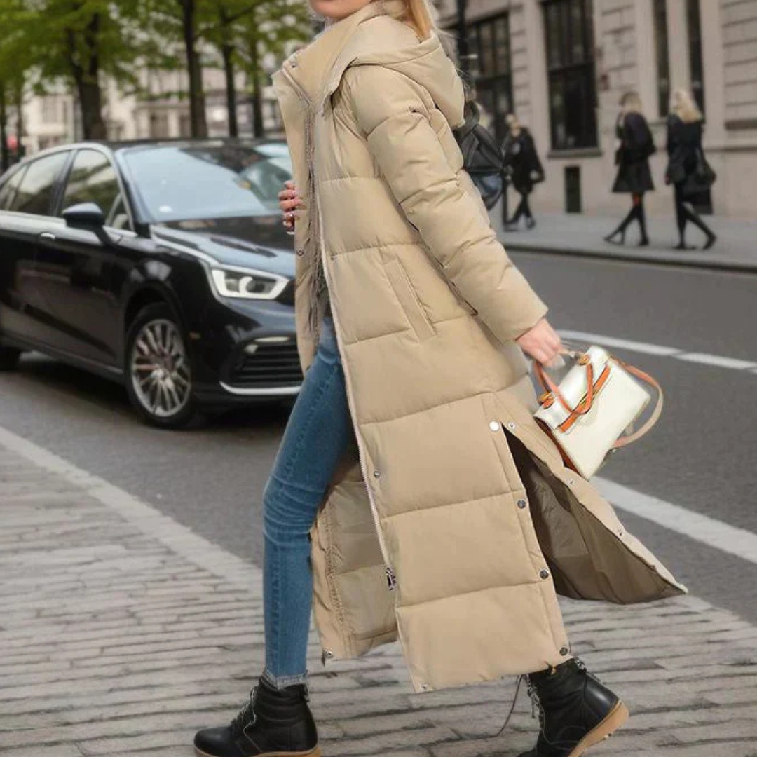 Wool blend winter coat with tailored fit - view 9