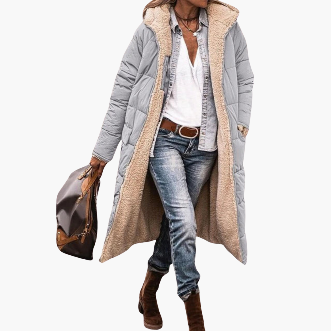 Long reversible tailored coat - view 7