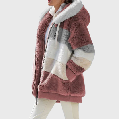 Puffer jacket with faux-fur hood - view 8